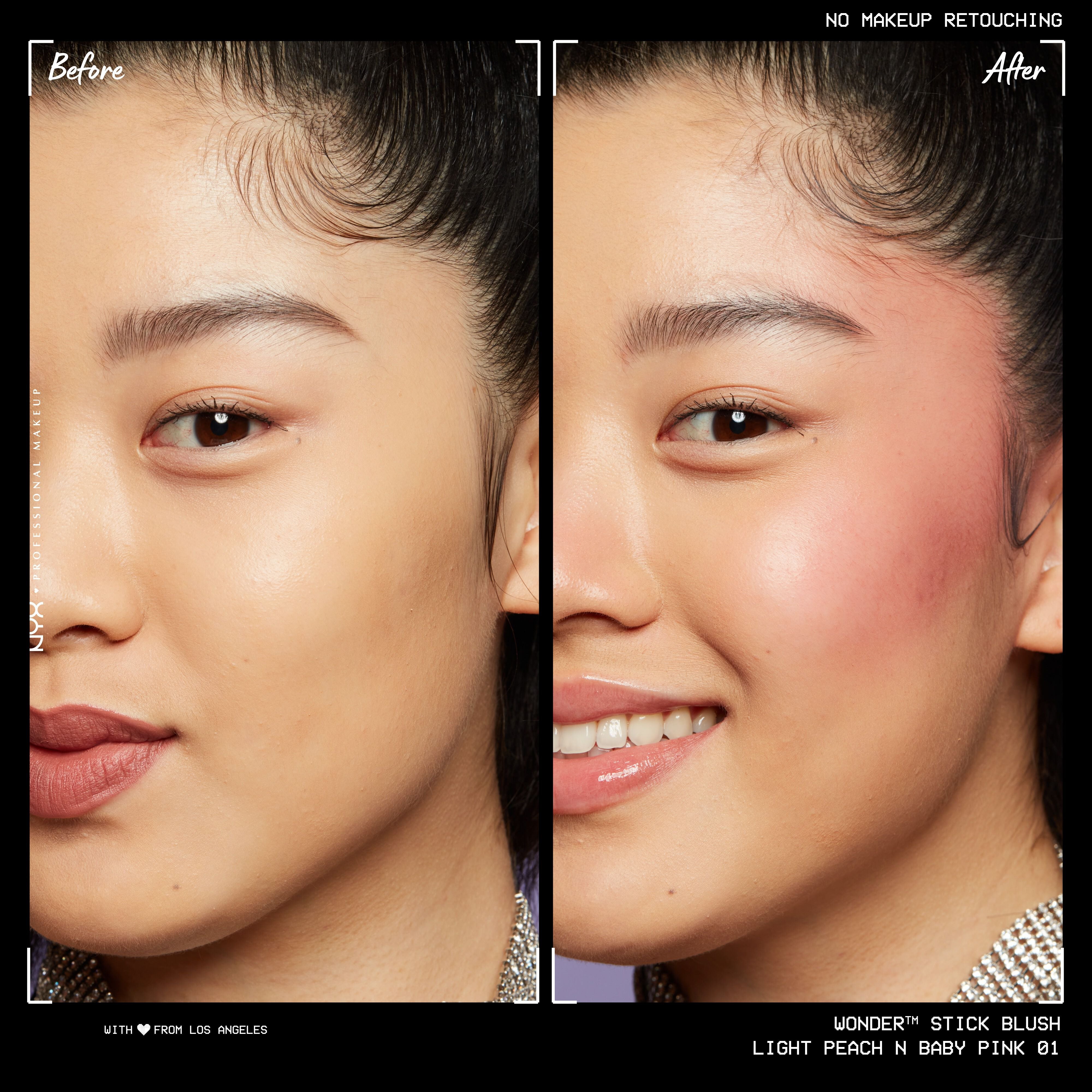 NYX - BLUSH CRÈME WONDERSTICK- réf Light Peach + Baby Pink
