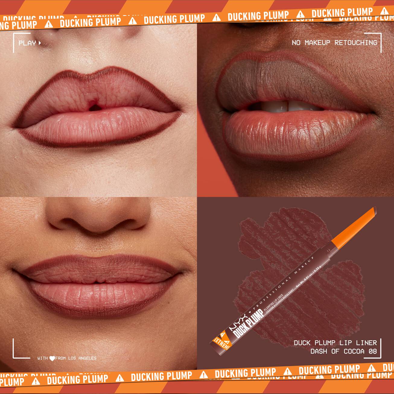 NYX - CRAYON À LÈVRES DUCK PLUMP LINER- 08 - Dash of Cocoa