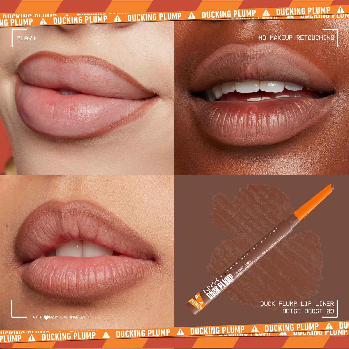 NYX - CRAYON À LÈVRES DUCK PLUMP LINER-09 - Beige Boost