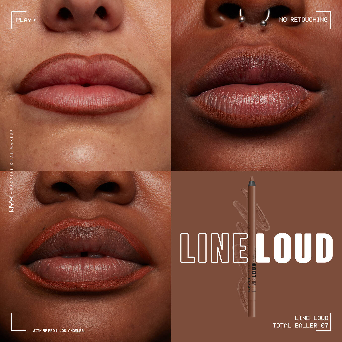 NYX - CRAYON À LÈVRES LINE LOUD-07 - Total Baller