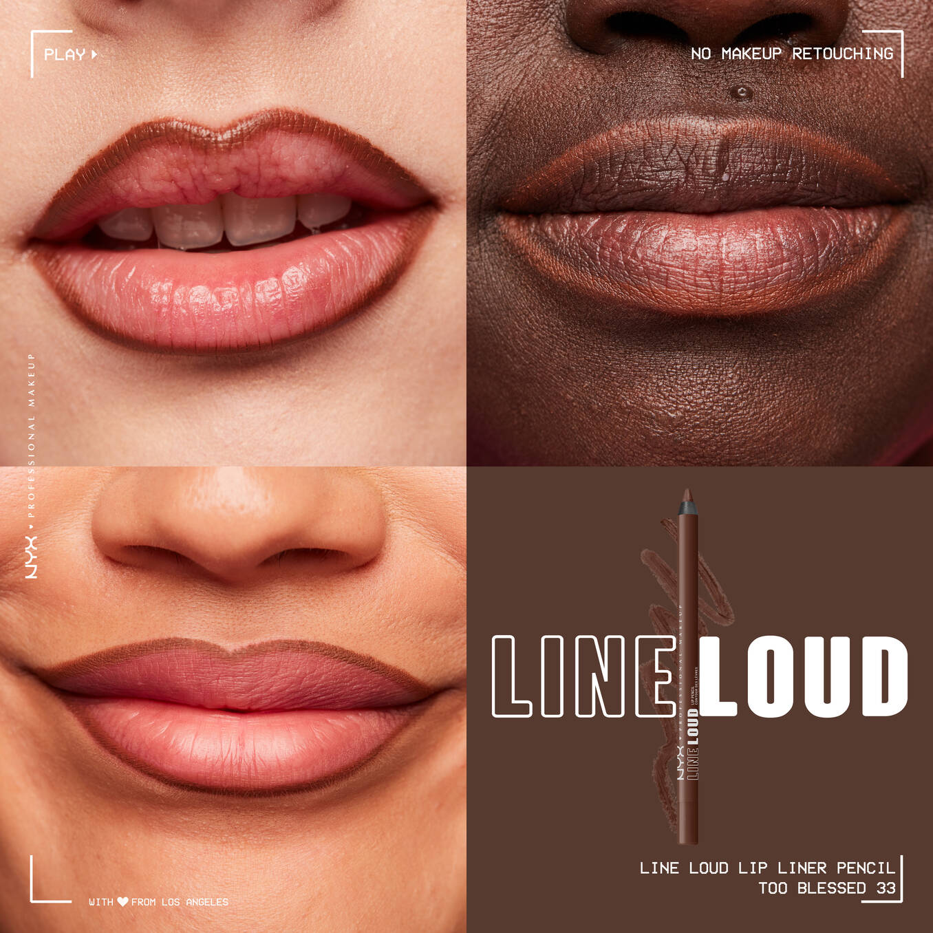 NYX - CRAYON À LÈVRES LINE LOUD-33 - Too Blessed