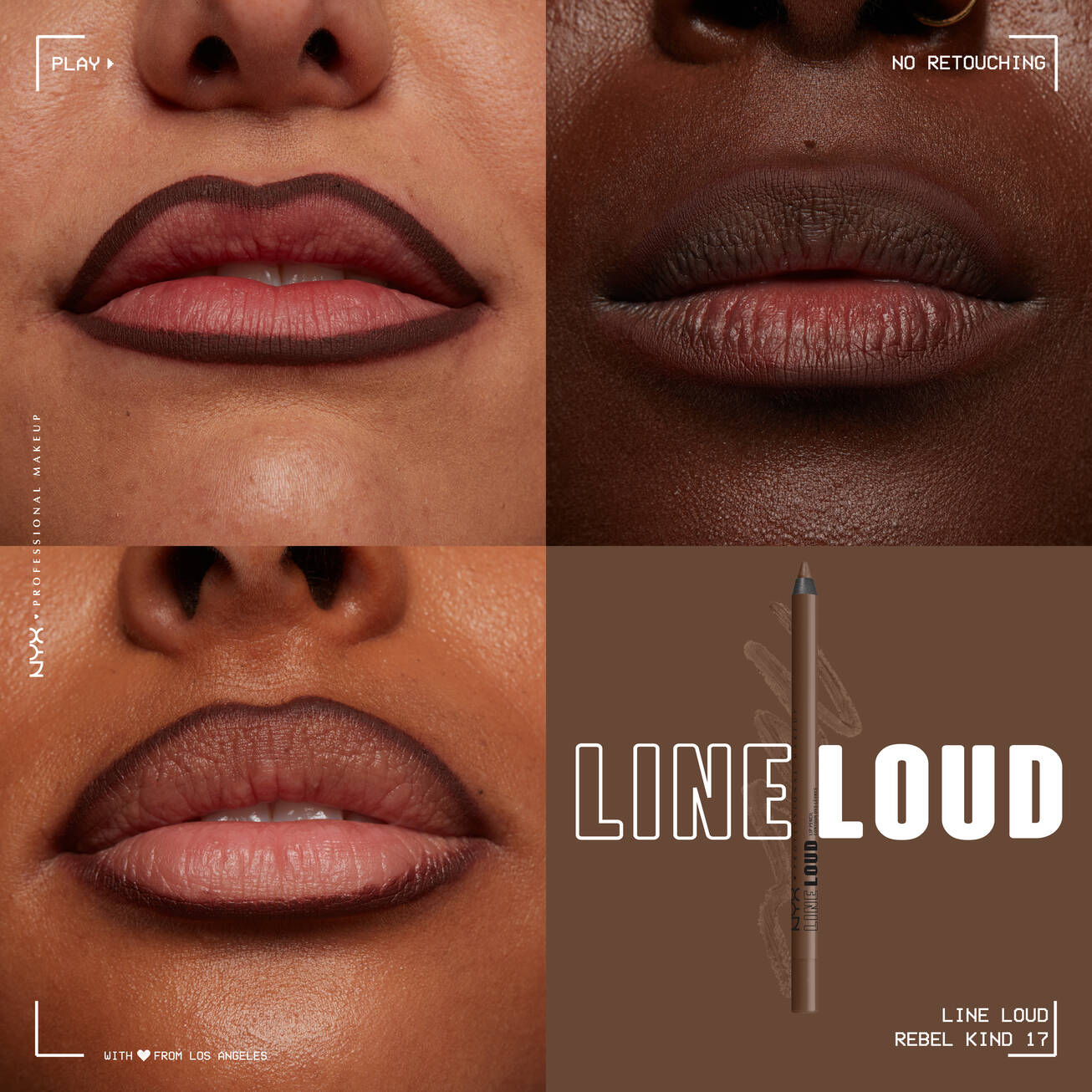 NYX - CRAYON À LÈVRES LINE LOUD - réf 17 REBEL KIND