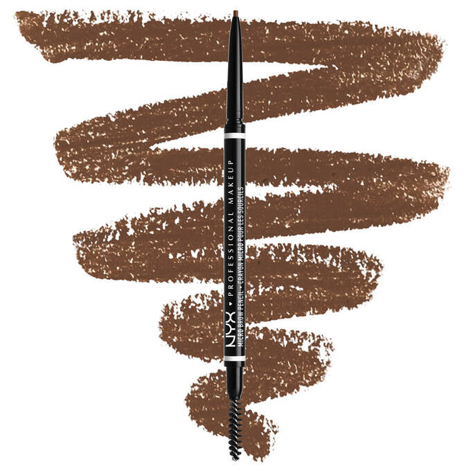 NYX - CRAYON À SOURCILS DOUBLE - EMBOUT MICRO BROW PENCIL- Chocolate