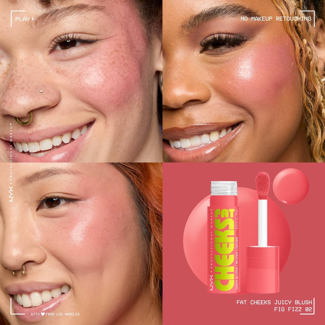 NYX - Fat Cheeks -Blush liquide hydratant - 02 Fig Fizz