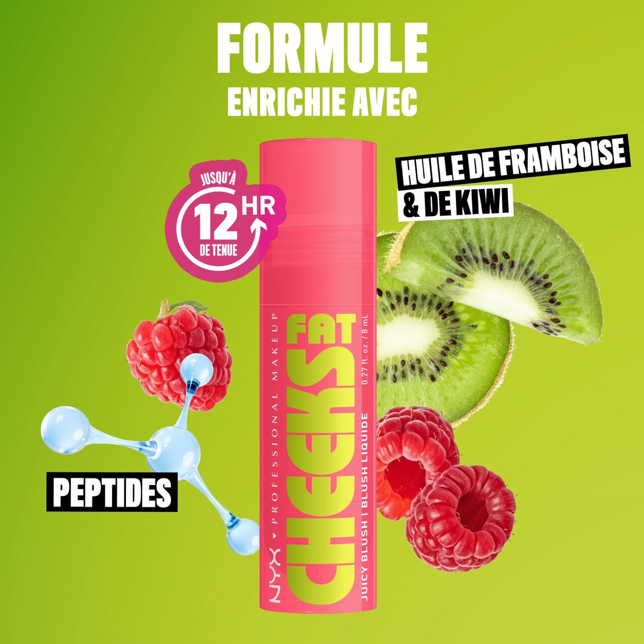 NYX - Fat Cheeks - Blush liquide hydratant - 07 Plum Pop