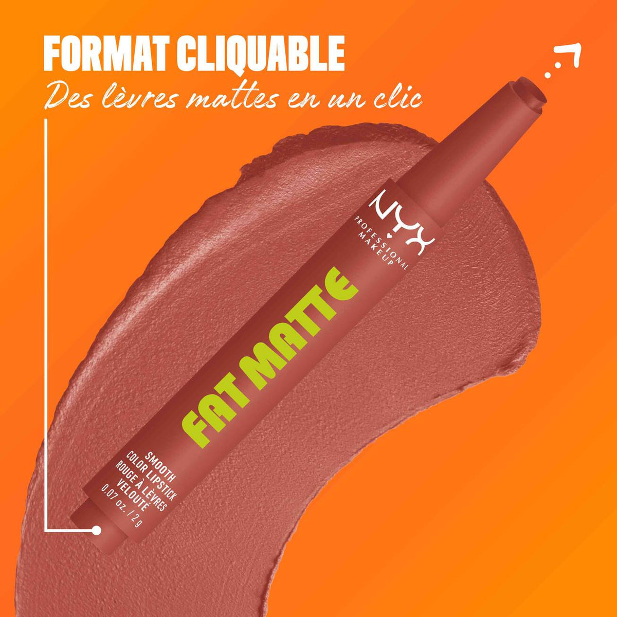 NYX - FAT MATTE ROUGE À LÈVRES MAT CONFORT- 04 Rose Robe