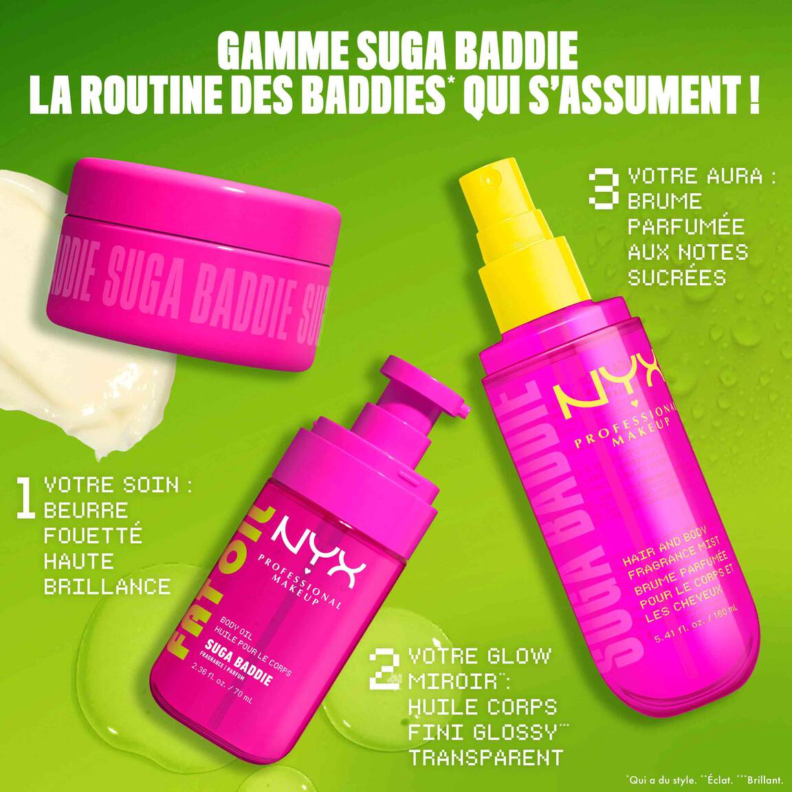 NYX - Fat Oil Body Suga Body - 01 Glossy Transparent