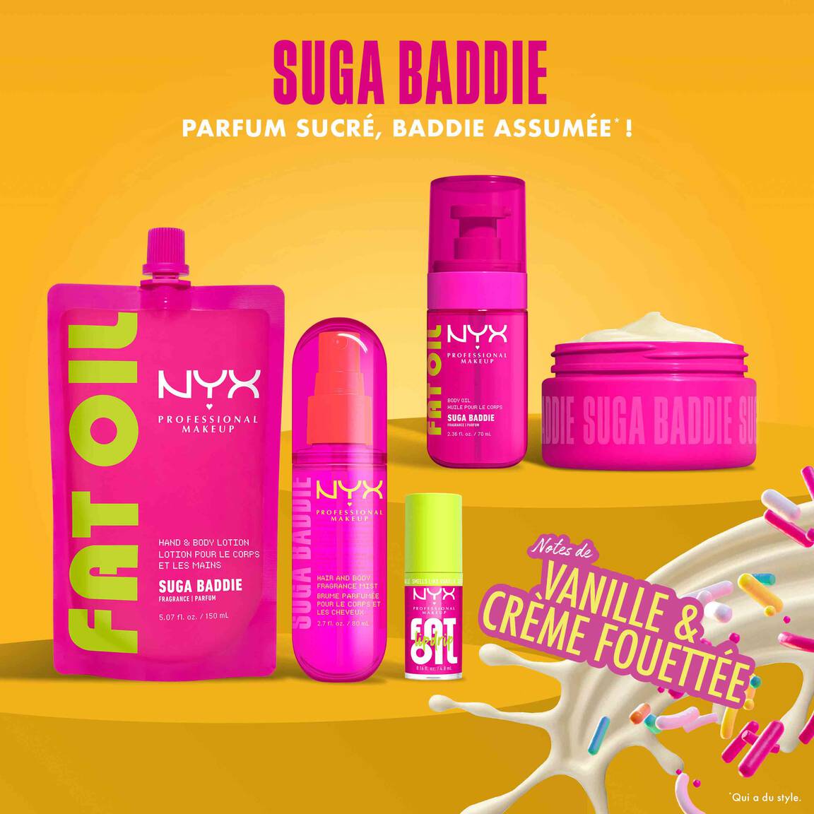 NYX - Fat Oil Body Suga Body - 01 Glossy Transparent