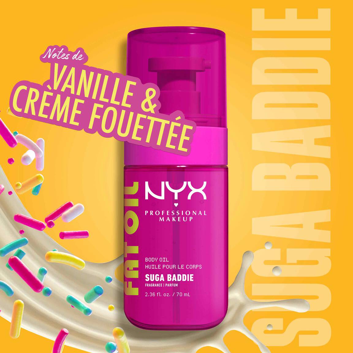 NYX - Fat Oil Body Suga Body - 01 Glossy Transparent