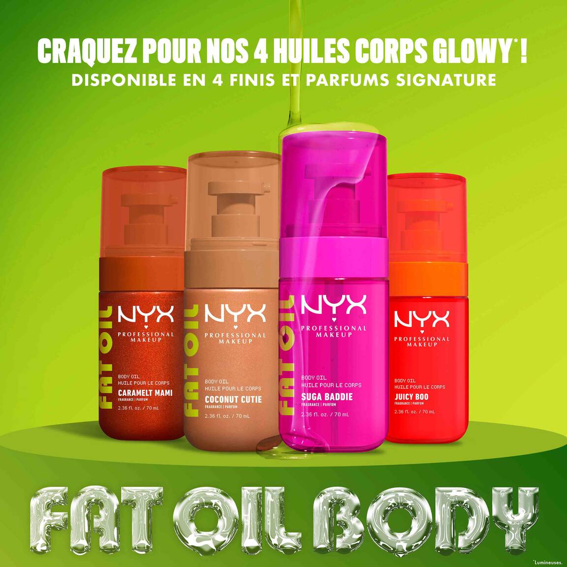 NYX - Fat Oil Body Suga Body - 01 Glossy Transparent