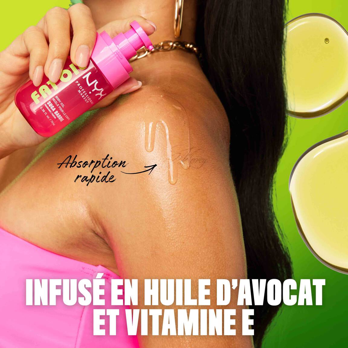 NYX - Fat Oil Body Suga Body - 01 Glossy Transparent