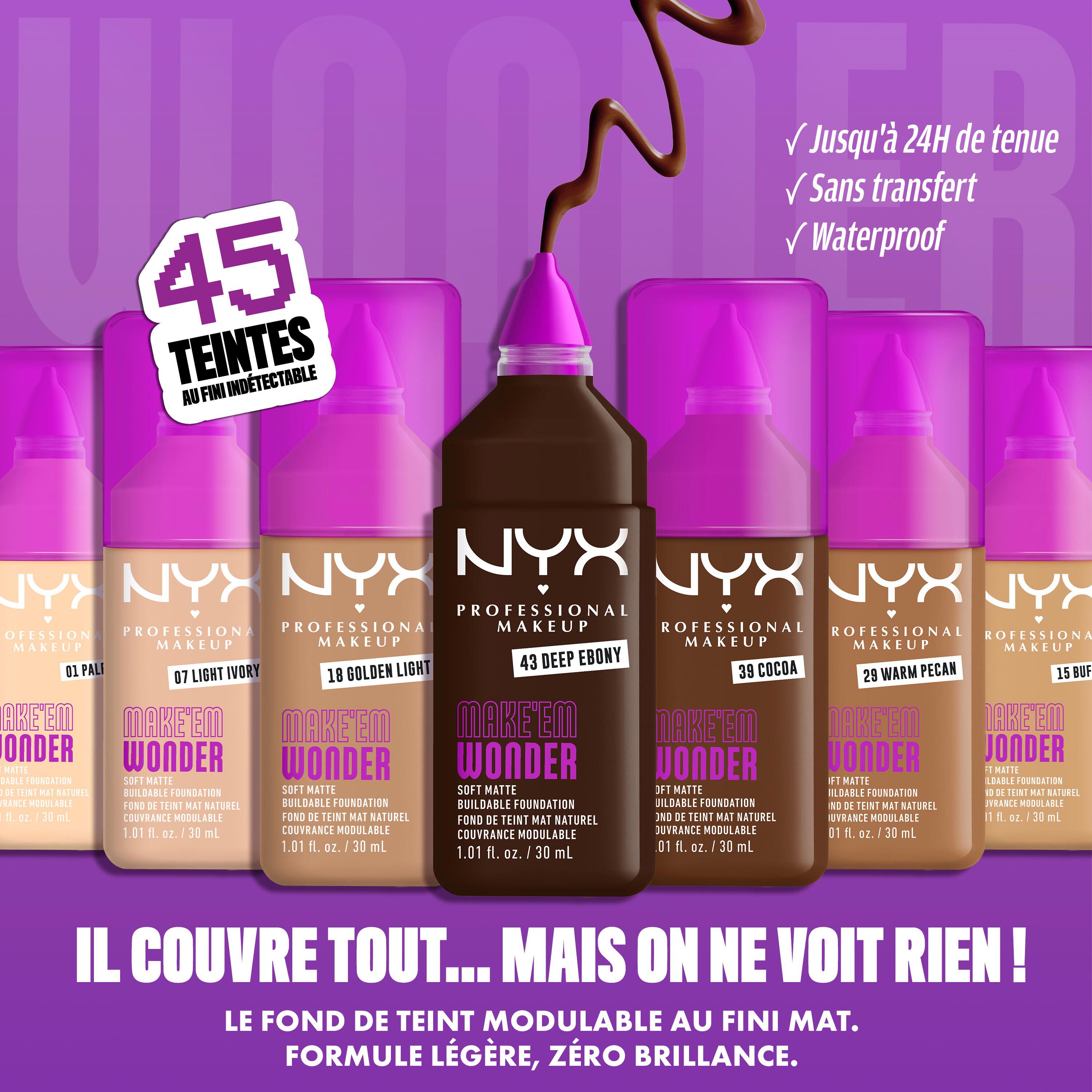 NYX - Fond de teint MAKE 'EM WONDER - réf 12 Natural