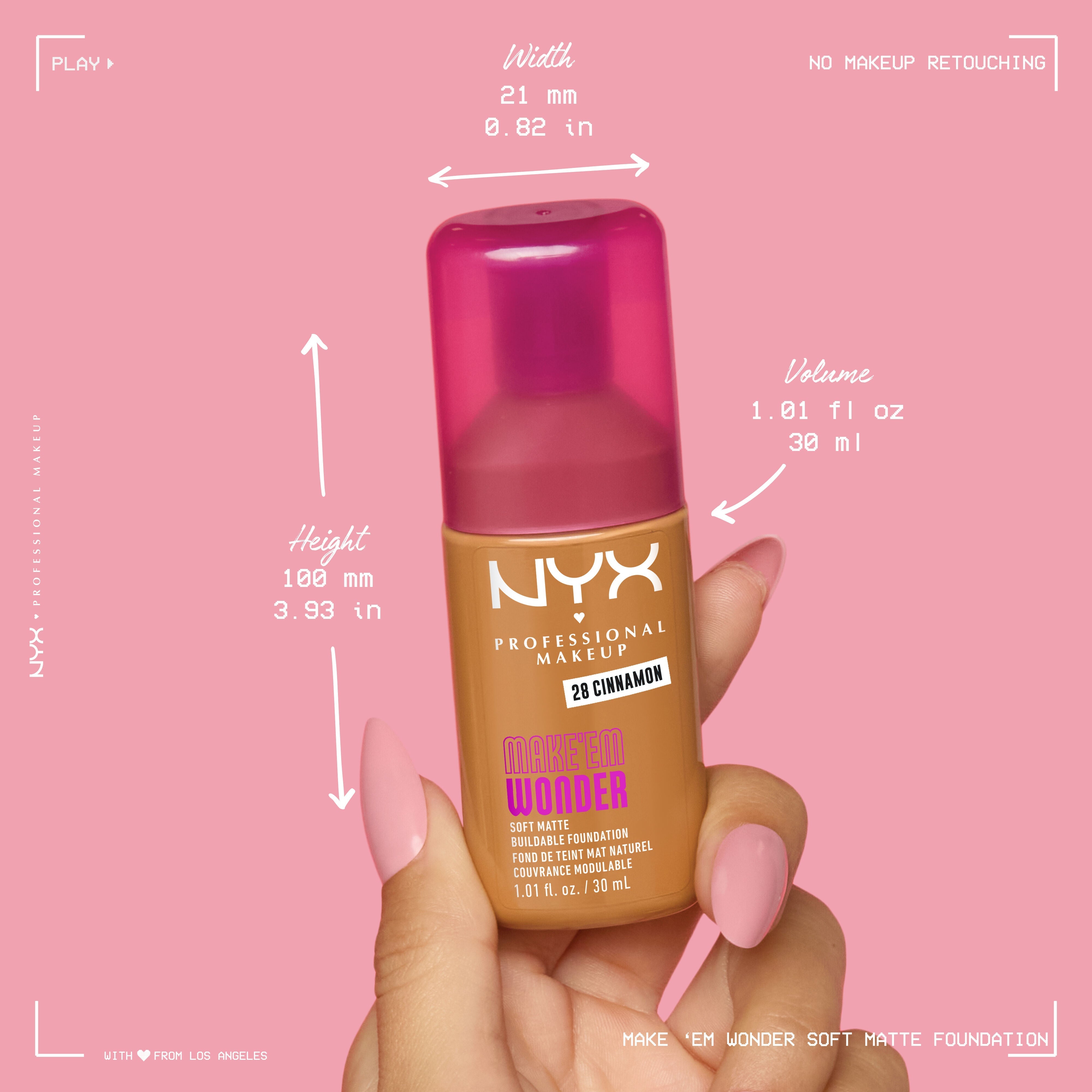 NYX - Fond de teint MAKE 'EM WONDER - réf 12 Natural