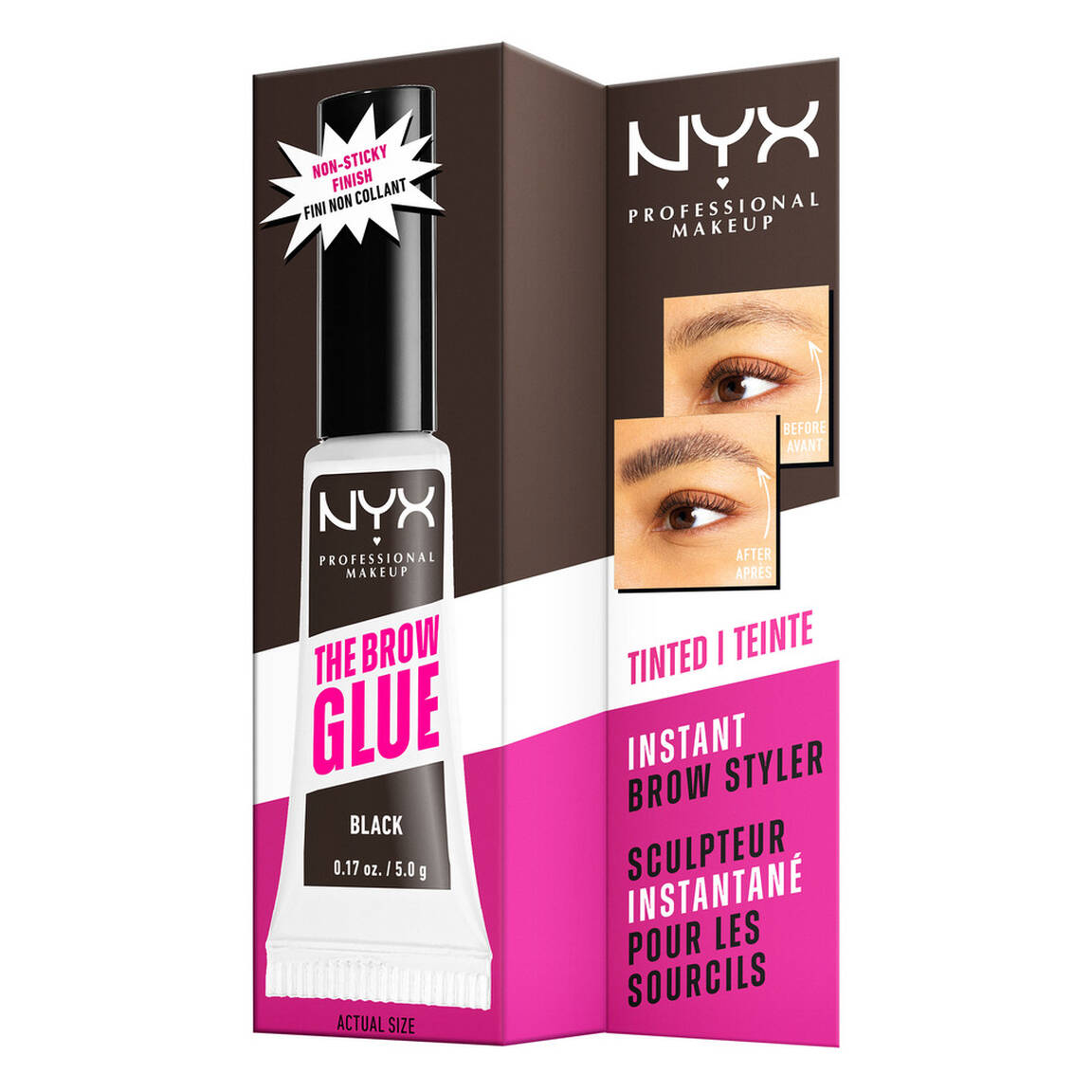 NYX - GEL À SOURCILS FIXATEUR THE BROW GLUE - réf Black