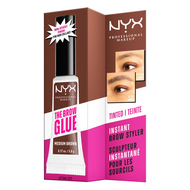 NYX - GEL À SOURCILS FIXATEUR THE BROW GLUE - réf Medium Brown