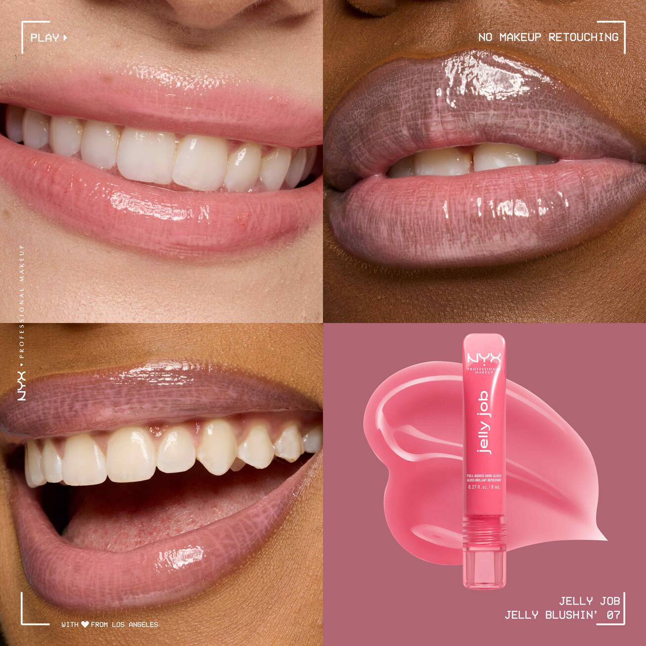NYX - Gloss Jelly Job - réf 07 Jelly Blushin'