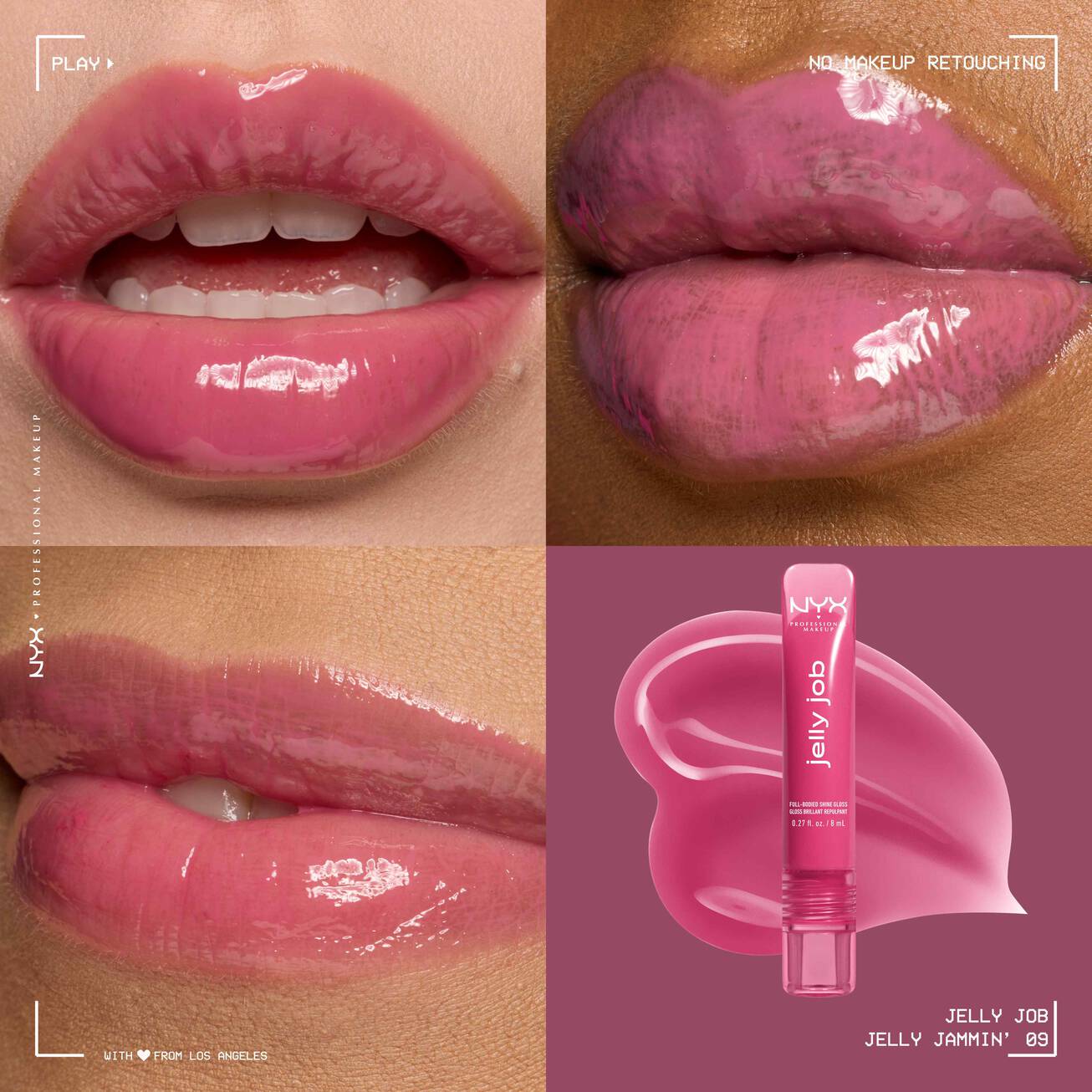 NYX - Gloss Jelly Job - réf 09  Jelly Jammin