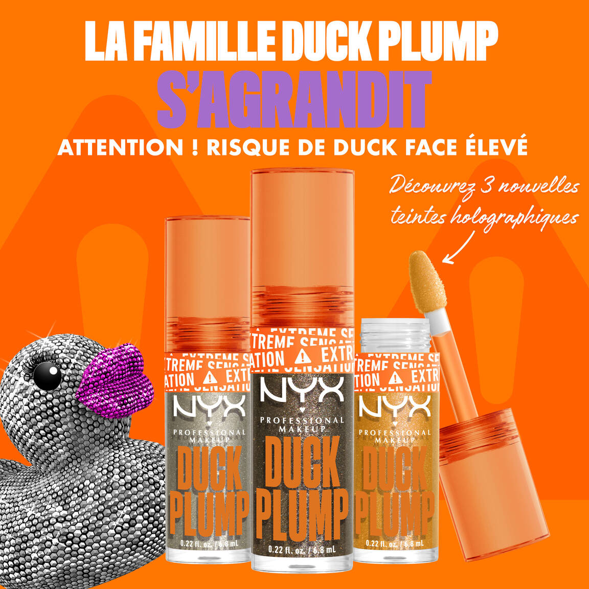 NYX - Gloss Repulpant Duck Plump Glitter - réf 22 Flippin Slime