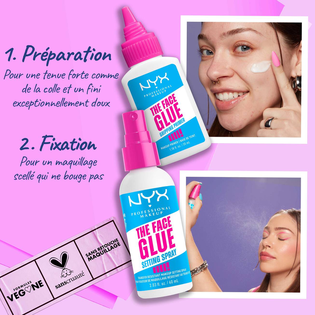 NYX - GRIPPING PRIMER FIXATEUR THE FACE GLUE- 35ml