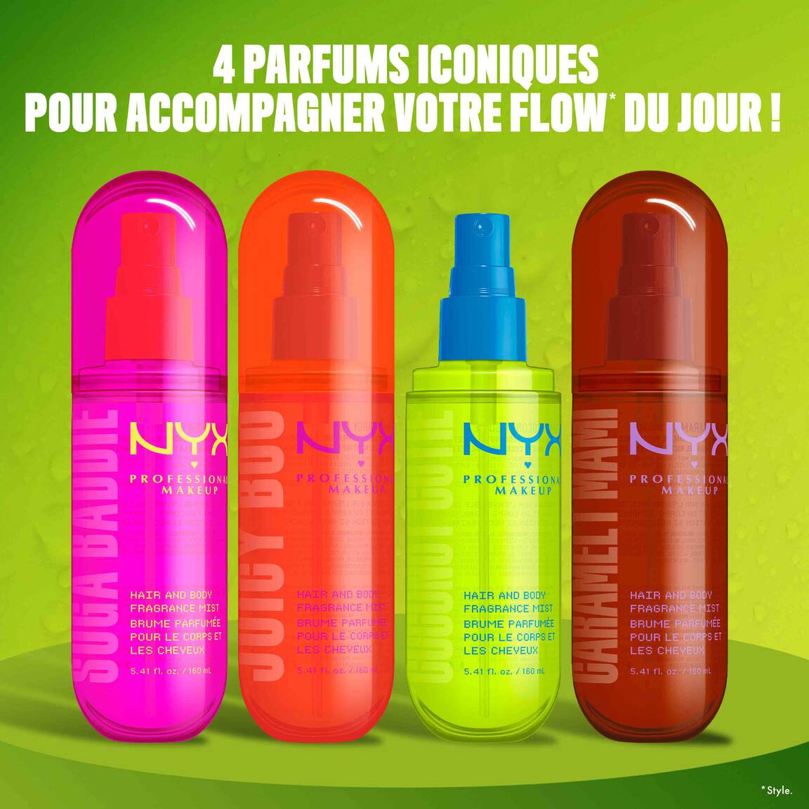 NYX - Hair And Body Fragrance Mist - réf Caramelt Mami 80ml
