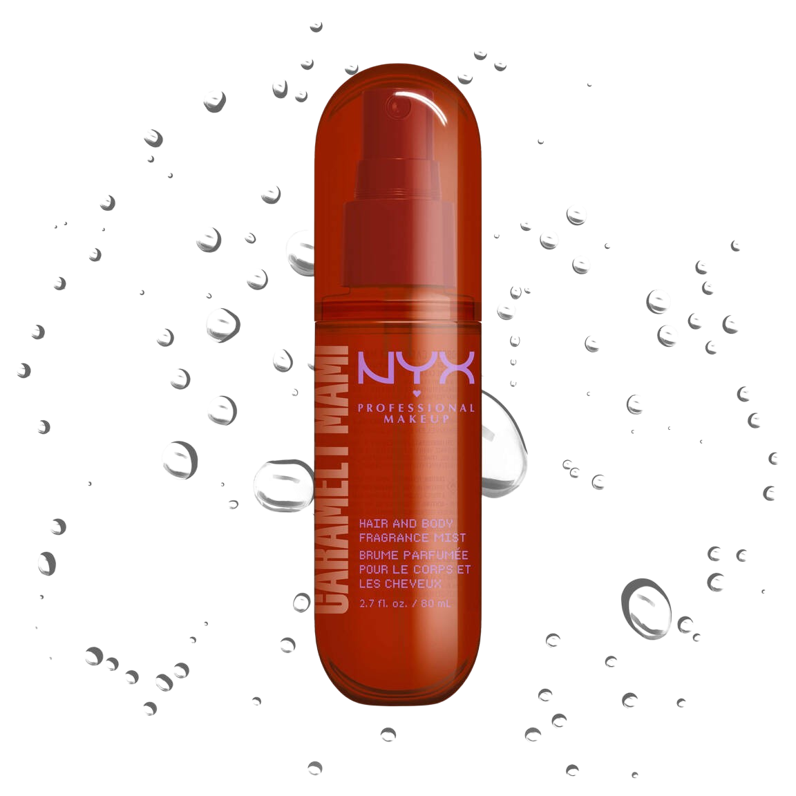 NYX - Hair And Body Fragrance Mist - réf Caramelt Mami 80ml