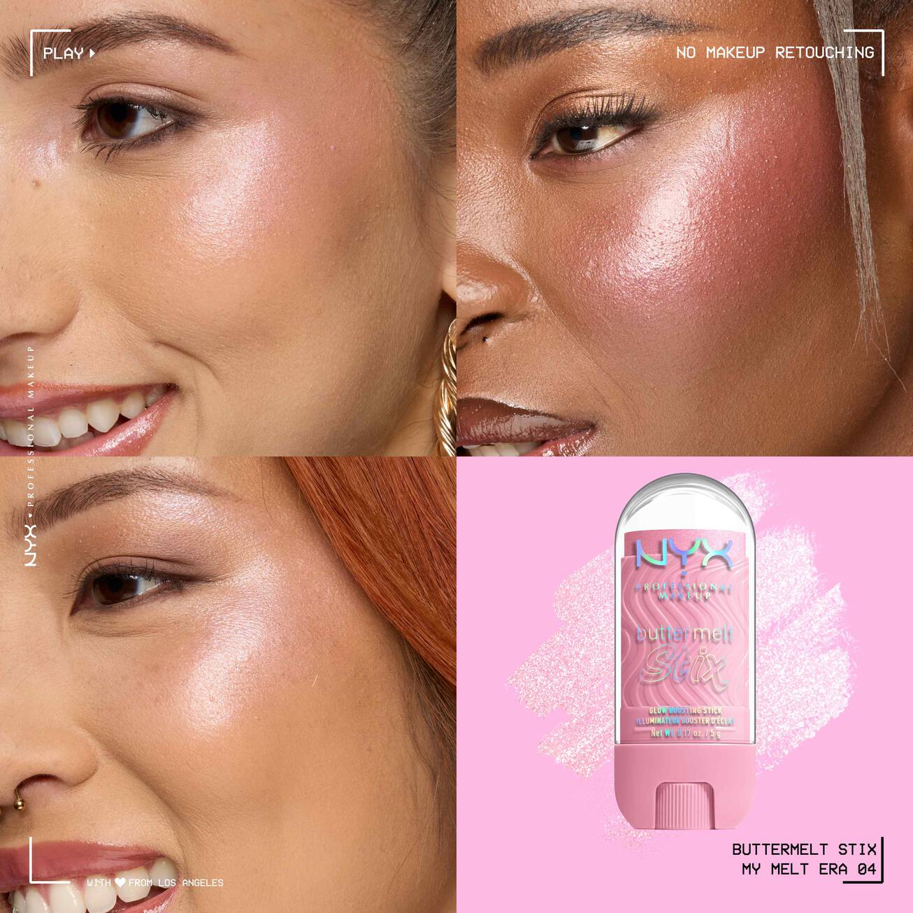 NYX - Highlighter stick effet glowy - réf 04 My Melt Era