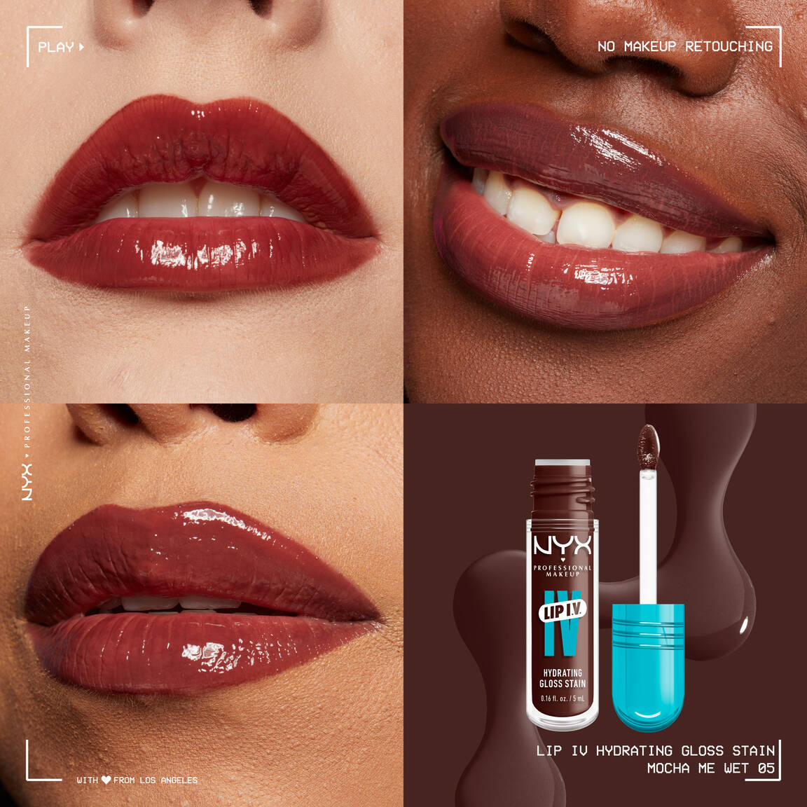 NYX - LIP IV Hydrating Gloss Serum - 05 Mocha me wet