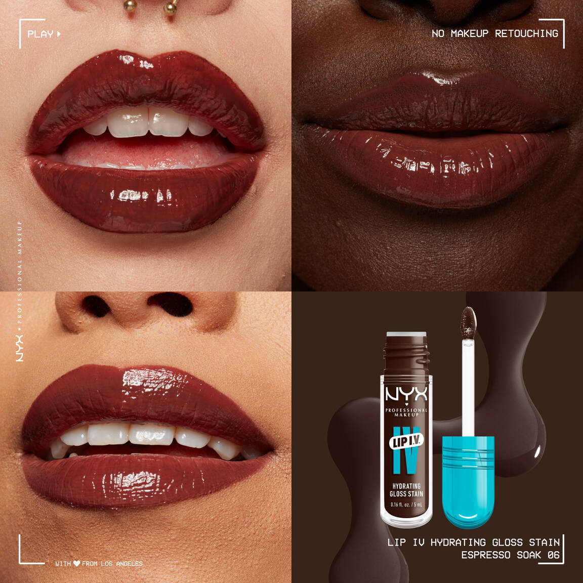 NYX - LIP IV Hydrating Gloss Serum - 06 Espresso Soak