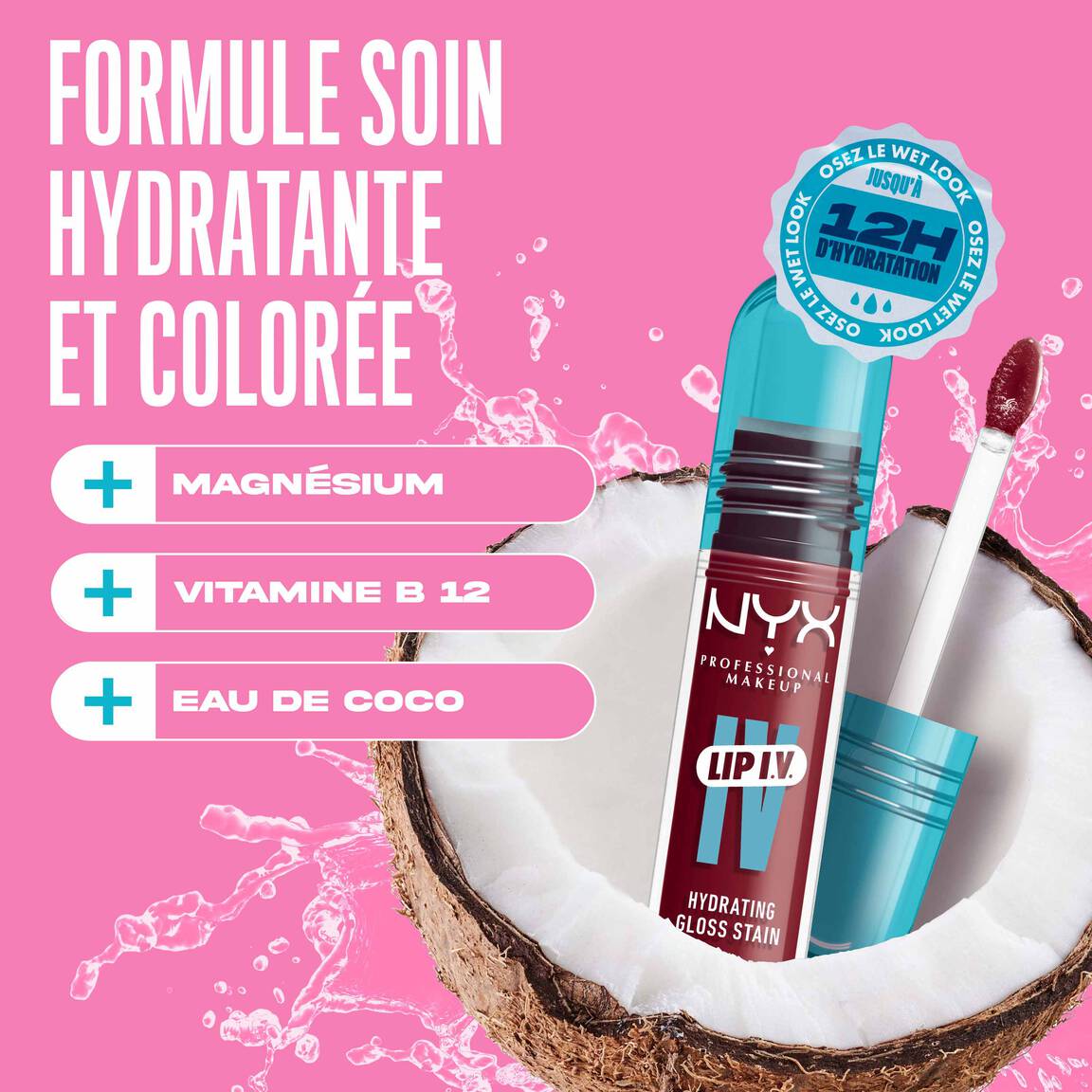 NYX - LIP IV Hydrating Gloss Serum - 10 Berry Thirsty