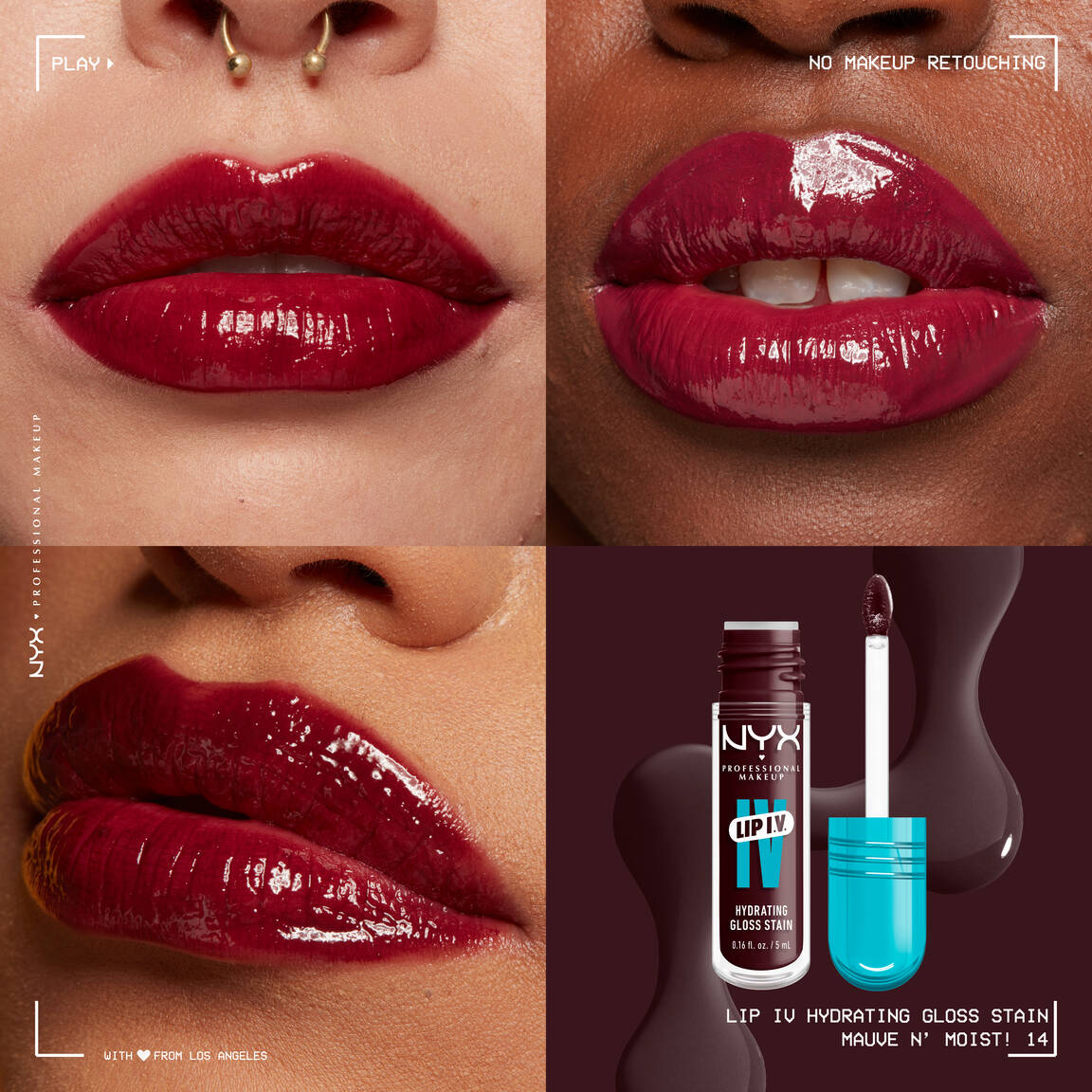 NYX - LIP IV Hydrating Gloss Serum - 14 Mauve N' Moist!