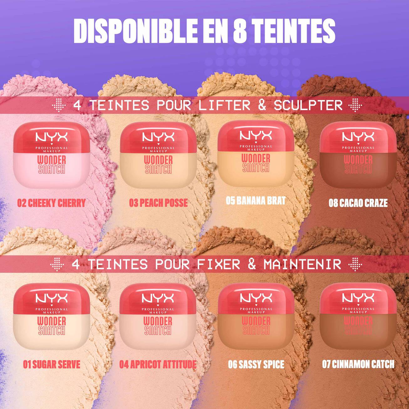 NYX - Poudre Wonder Snatch -Poudre libre fixatrice - réf. 02 Cheeky Cherry
