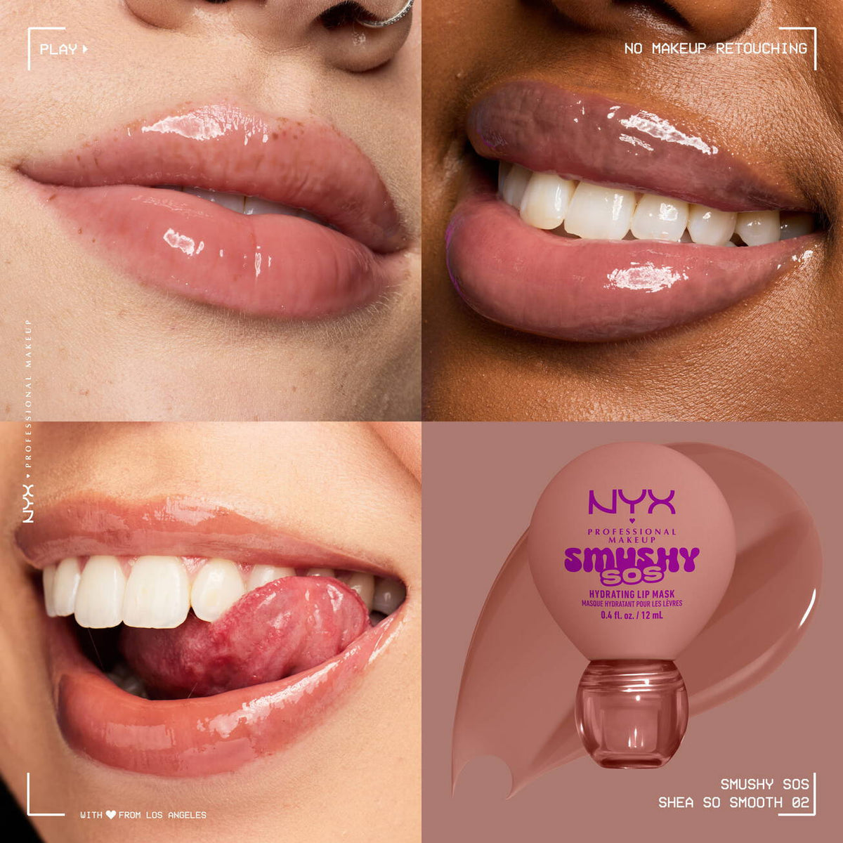 NYX - SMUSHY SOS SOIN LÈVRES TEINTÉ 2-EN-1- 02 Shea So Smooth
