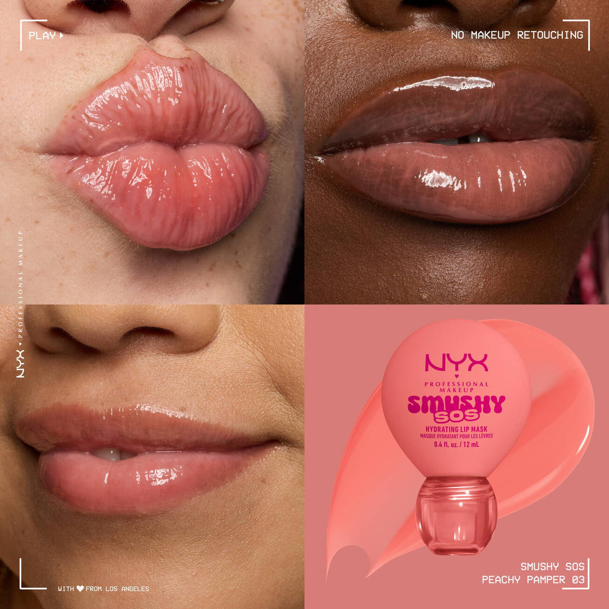 NYX - SMUSHY SOS SOIN LÈVRES TEINTÉ 2-EN-1- 03 Peachy Pamper
