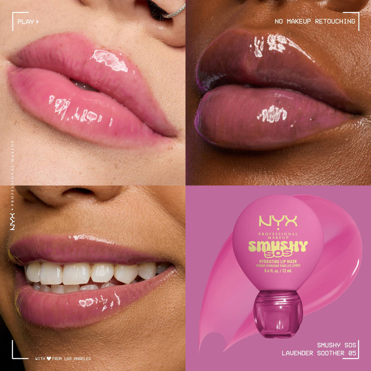 NYX - SMUSHY SOS SOIN LÈVRES TEINTÉ 2-EN-1- 05 Lavender Soother
