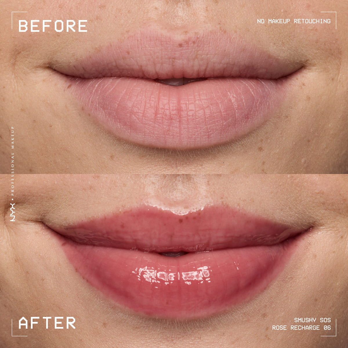 NYX - SMUSHY SOS SOIN LÈVRES TEINTÉ 2-EN-1- 06 Rose Recharge