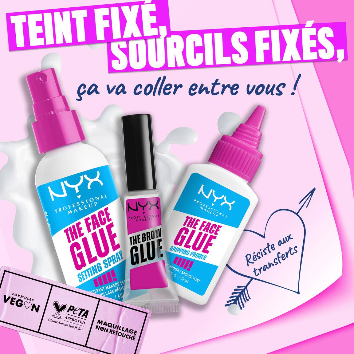 NYX - Spray Fixateur The Face Glue - 60ml
