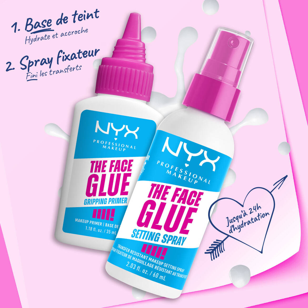 NYX - Spray Fixateur The Face Glue - 60ml