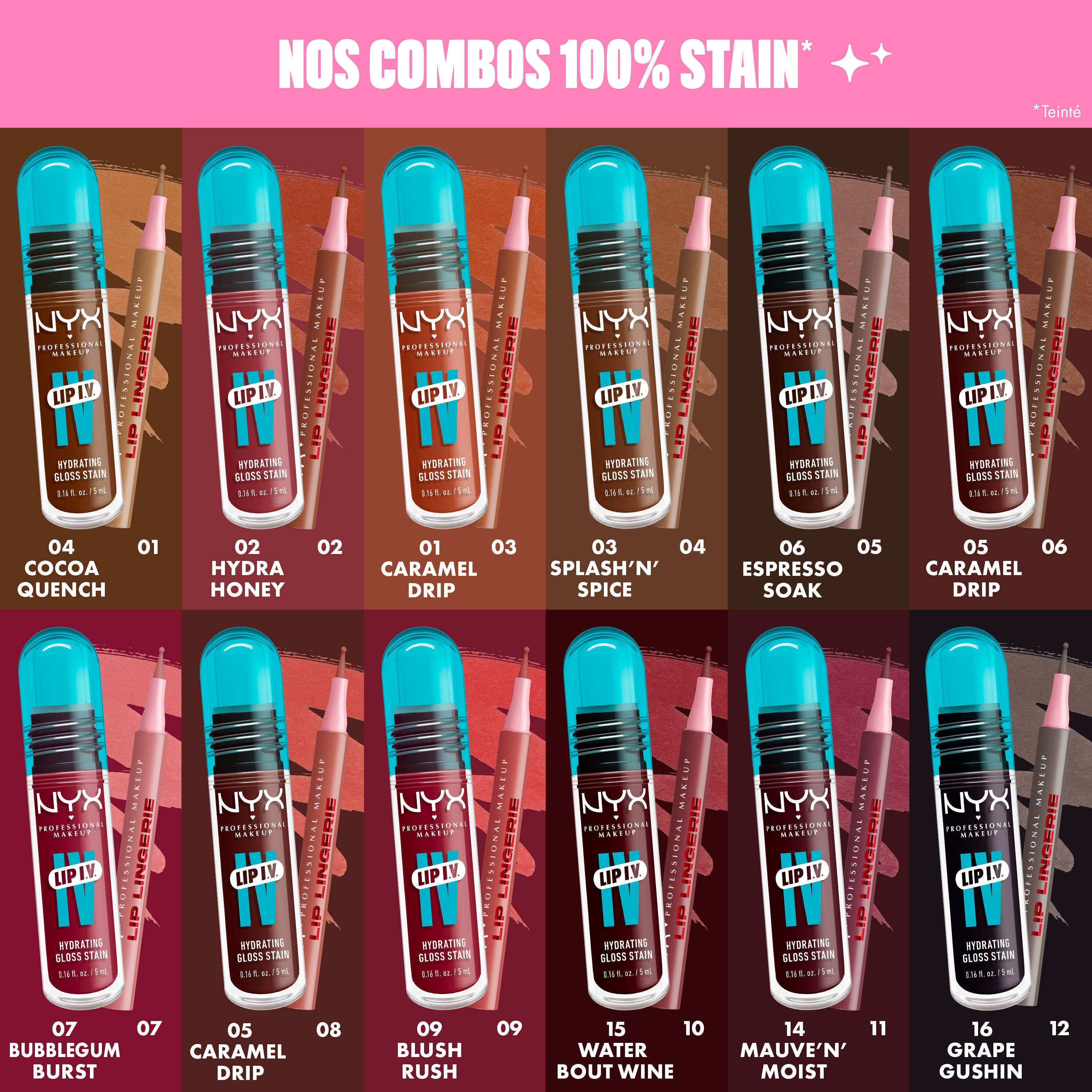 NYX - Stain Lip Lingerie - Ref  08 After Hours