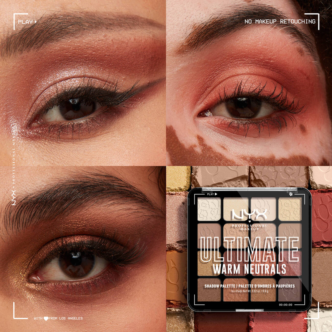 NYX - ULTIMATE SHADOW PALETTE - 05 Warm Neutrals