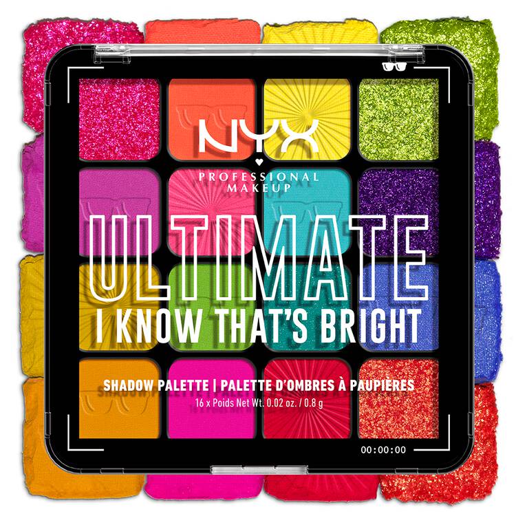 NYX - ULTIMATE SHADOW PALETTE - I Know That's Bright