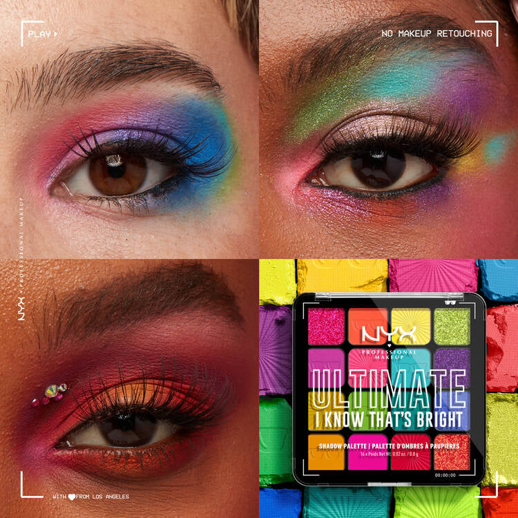 NYX - ULTIMATE SHADOW PALETTE - I Know That's Bright