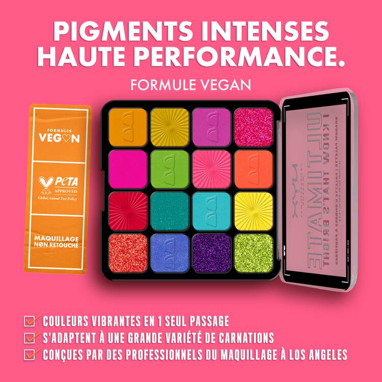 NYX - ULTIMATE SHADOW PALETTE - I Know That's Bright