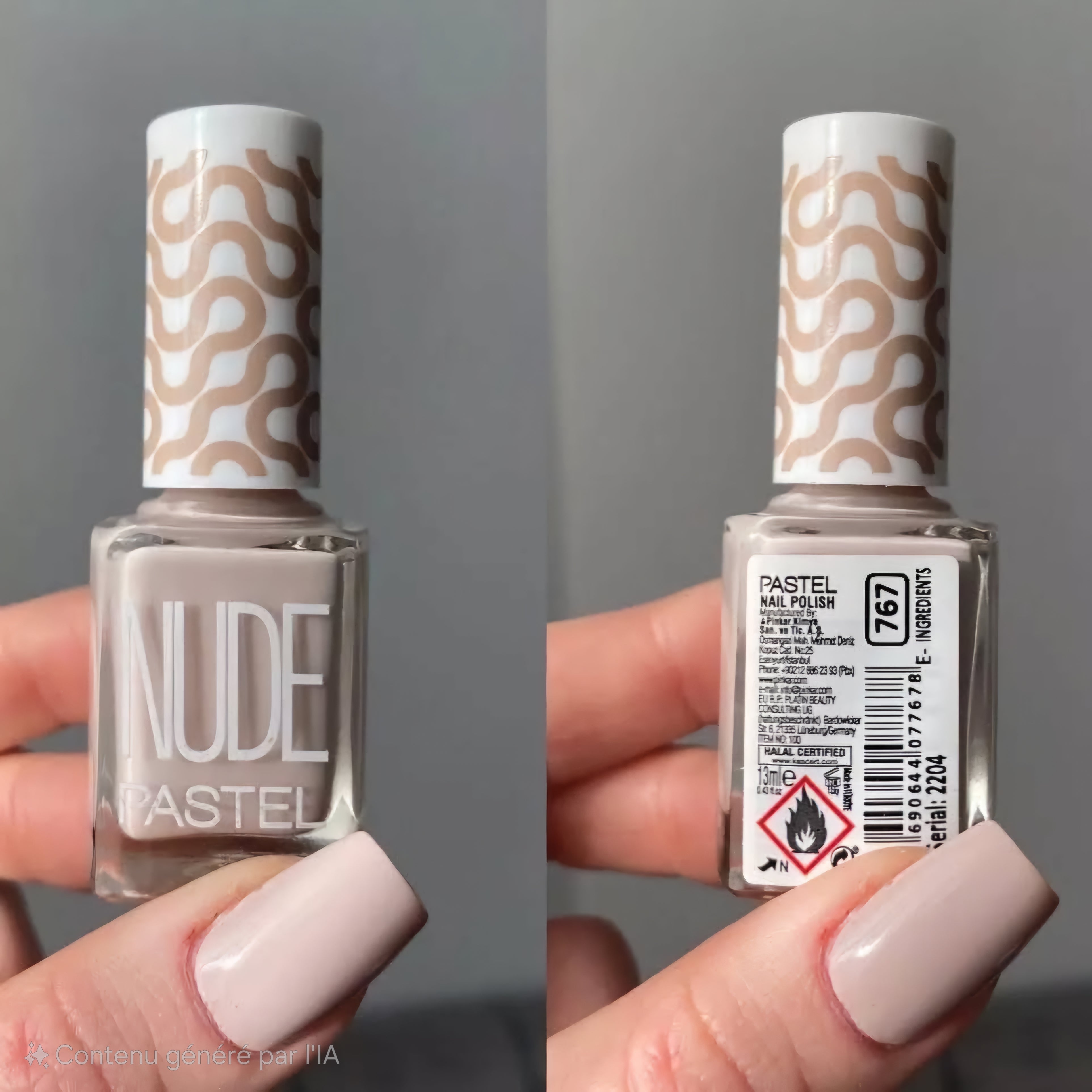 PASTEL - Nude Nail Polish - réf 767 Mauve