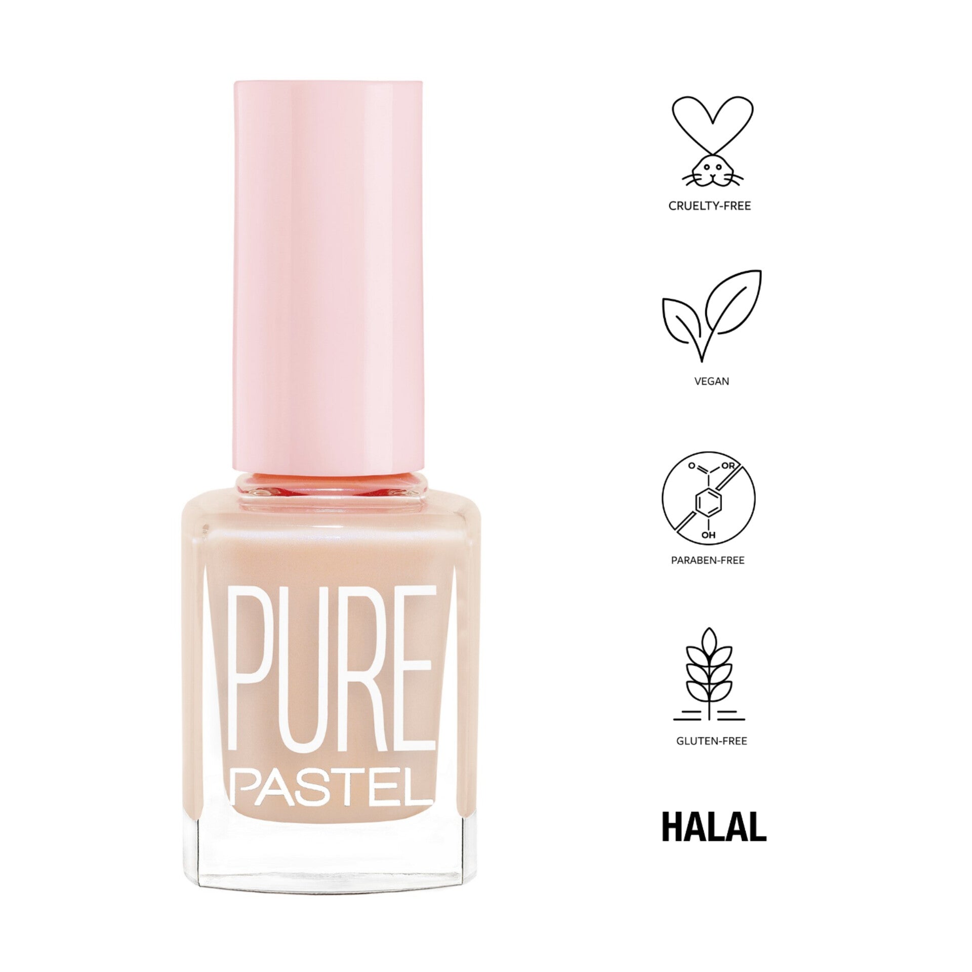 PASTEL - Pure Nail Polish - réf 616 Shimmering Princess