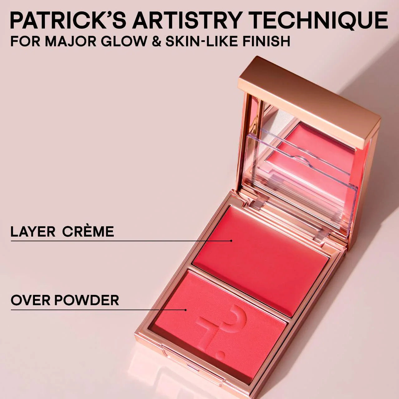 Patrick Ta - Major Headlines Double-Take Crème & Powder Blush Duo - réf She's a Doll