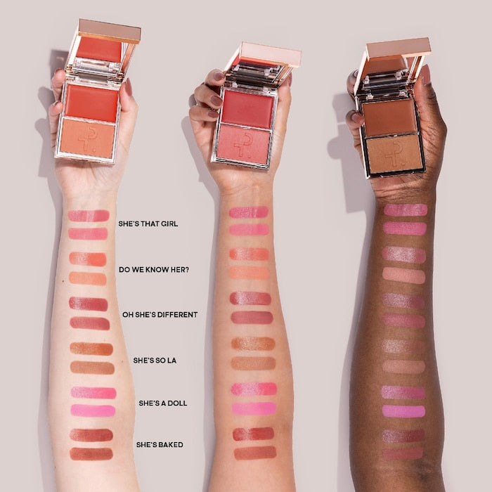 Patrick Ta - Major Headlines Double-Take Crème & Powder Blush Duo - réf She's a Doll