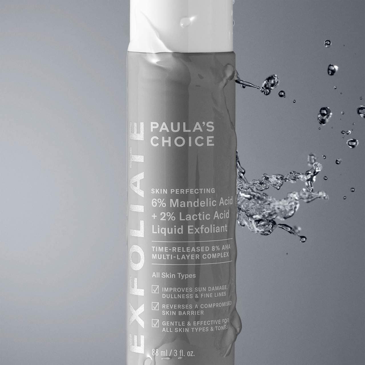 PAULA'S CHOICE - Skin Perfecting 6% Mandelic Acid + 2% Lactic Acid Liquid Exfoliant - 88ml