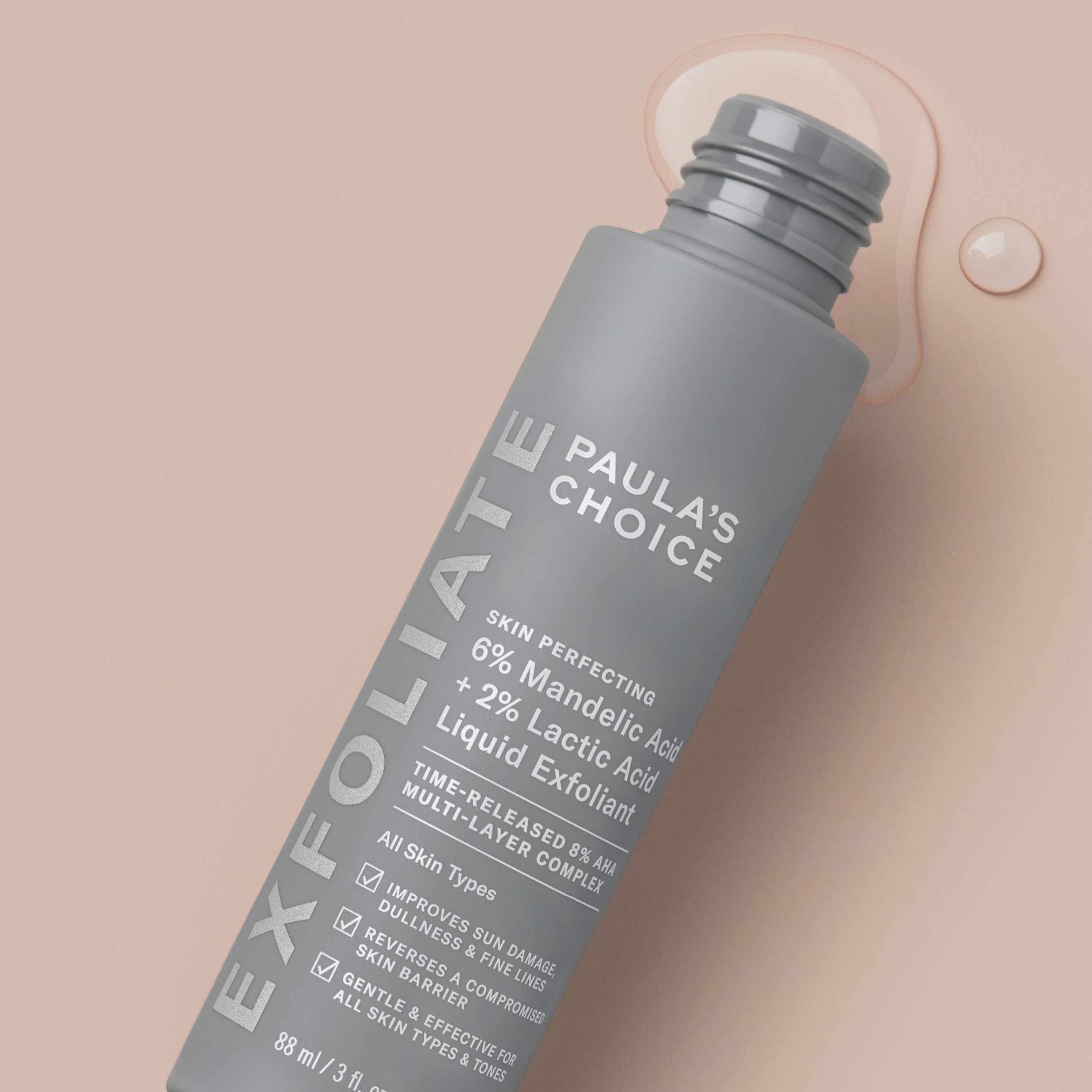 PAULA'S CHOICE - Skin Perfecting 6% Mandelic Acid + 2% Lactic Acid Liquid Exfoliant - 88ml