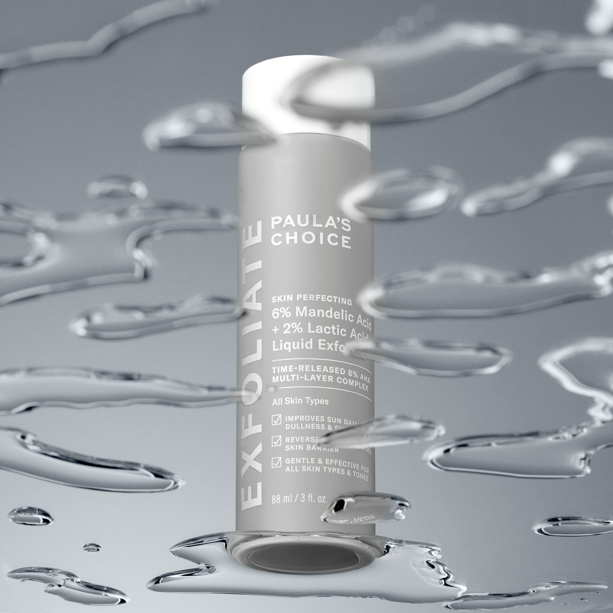 PAULA'S CHOICE - Skin Perfecting 6% Mandelic Acid + 2% Lactic Acid Liquid Exfoliant - 88ml
