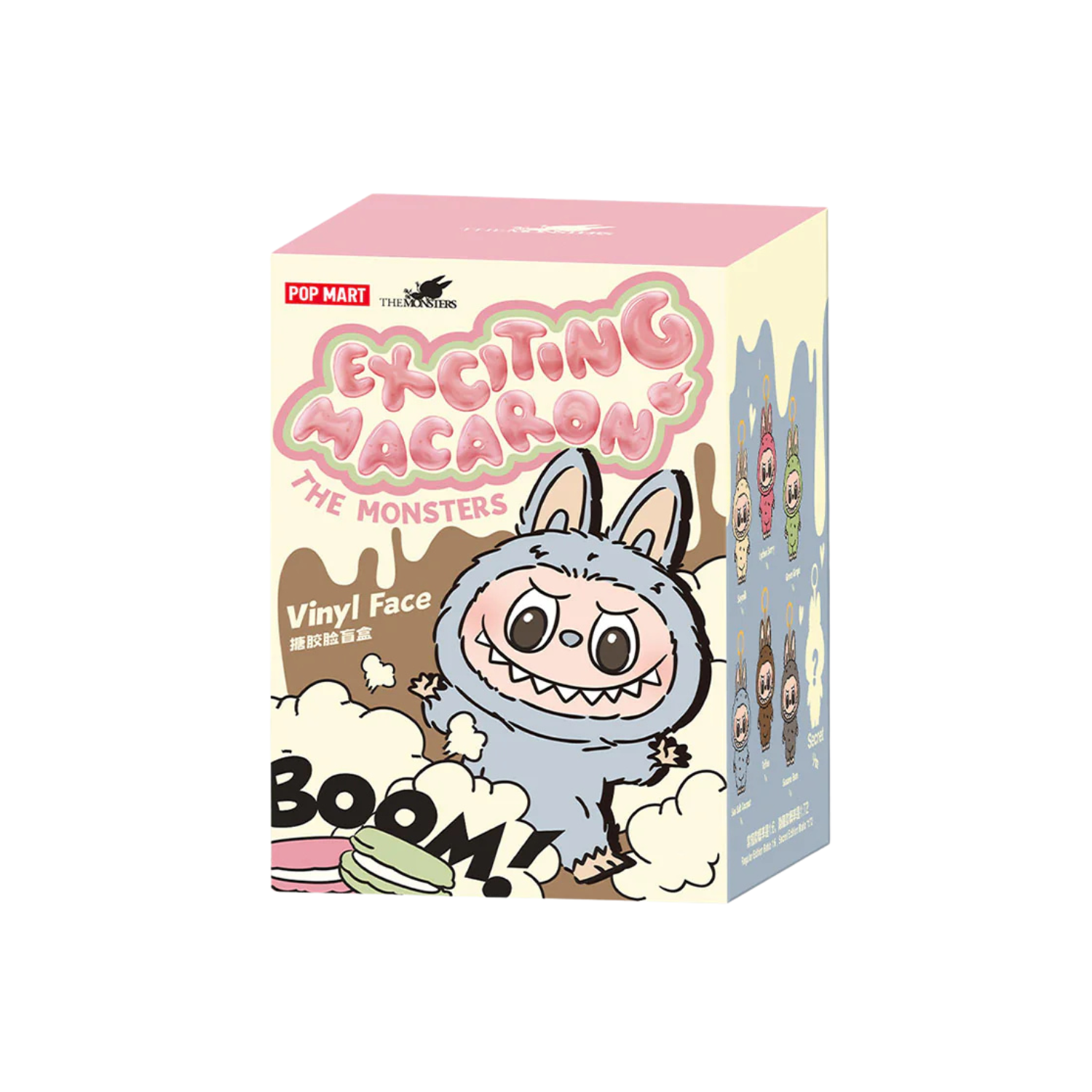 POP MART - Labubu Exciting Macaron Vinyl Face ( 6 Blind Box )